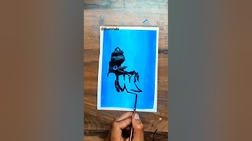 Har har #Mahadev / #Lord #Shiva Lingam with #Trishul /#drawing #shorts #art #ertist #shortdrawing