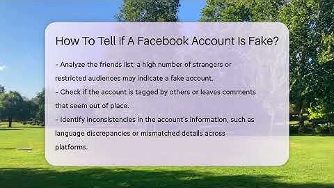 How To Tell If A Facebook Account Is Fake? - Everyday-Networking