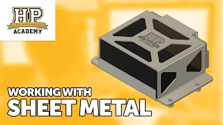 How To Do Sheet Metal Modelling Using CAD