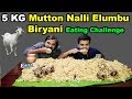 5 KG Ottadaiyan Samba NALLI ELUMBU Mutton BIRYANI Eating Challenge | Food Challenge India |