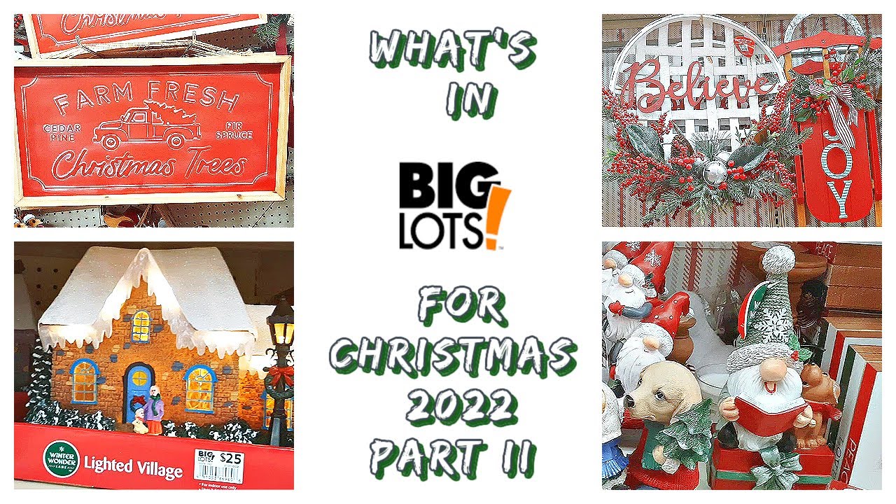 Christmas 2022 Decor Big Lots Part II YouTube