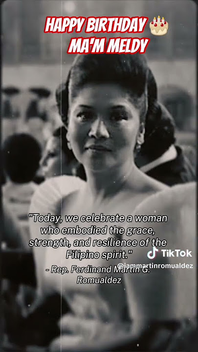Happy birthday 🎂 Ma'am Meldy #pbbm #socialmedia #martinromualdez #fypシ゚viral