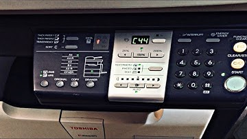 how to clear error code C44 Toshiba e-Studio 163, 166, 181, 211 copier