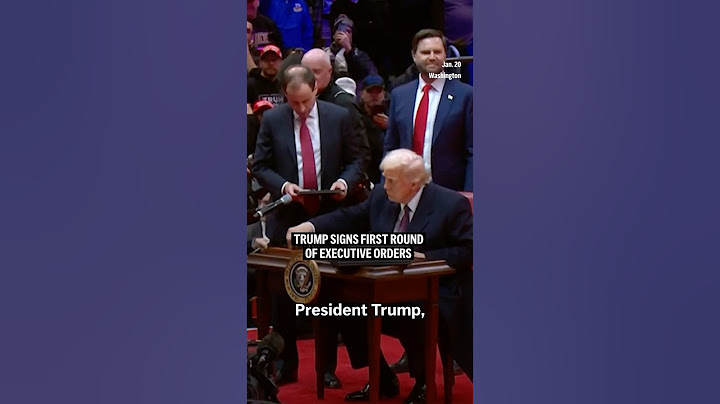 Trump signs first round of executive orders