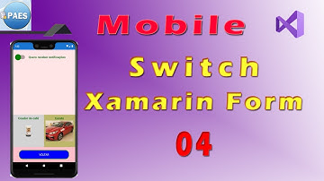 Controle Switch no Xamarin Forms - programação mobile. Visual Studio 2019 (#4)
