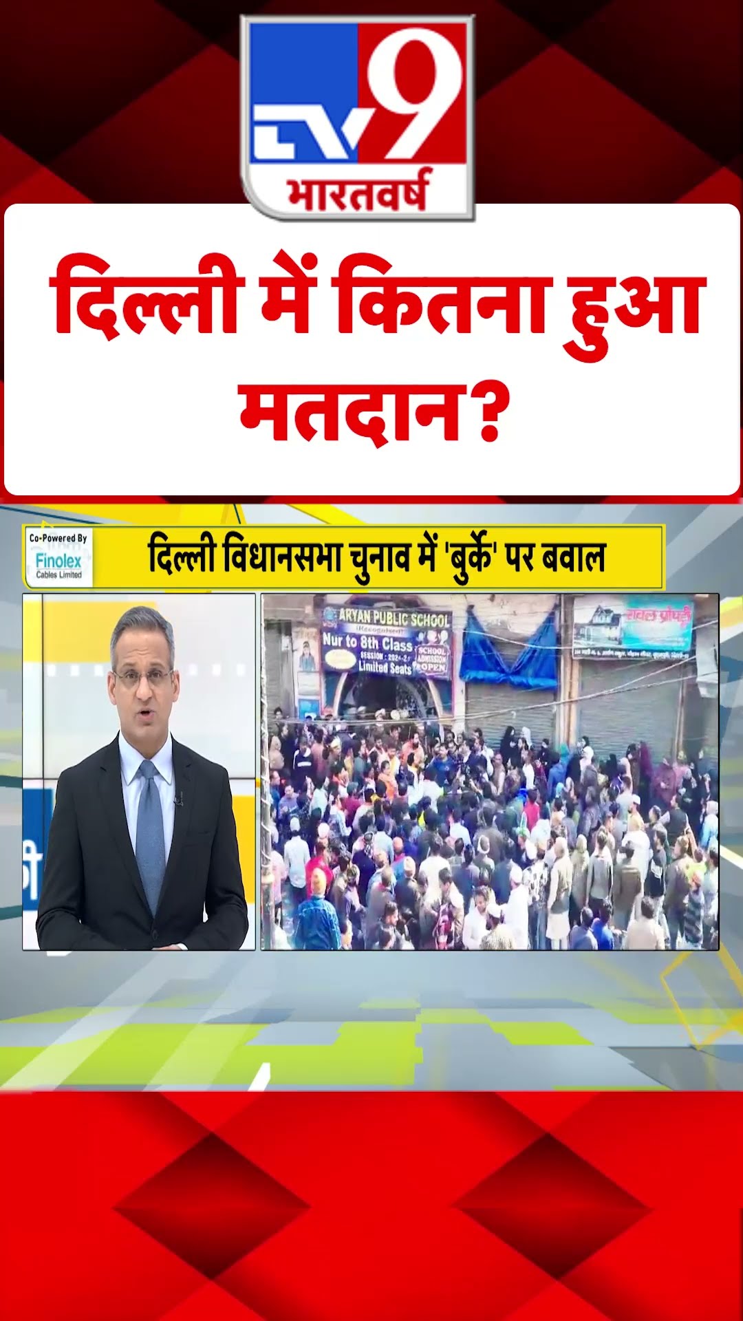 Delhi में कितना हुआ मतदान?#tv9shorts