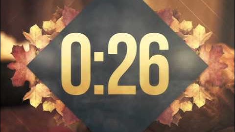Fall 1 Minute Countdown Timer Video in 60 seconds countdown video loop