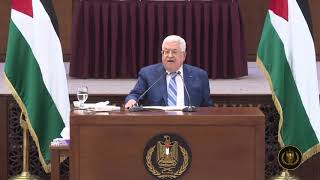 كلمة الرئيس الفلسطيني بحضور حماس وفتح والشعبية وموقف فلسطين من التطبيع العربي