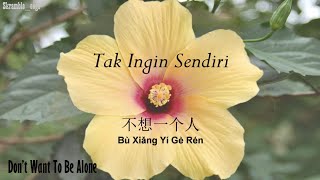 Tak Ingin Sendiri [Aku Masih Seperti Yang Dulu]-Lyrics Indo/English/Mandarin/Pinyin [Dian Piesesha]