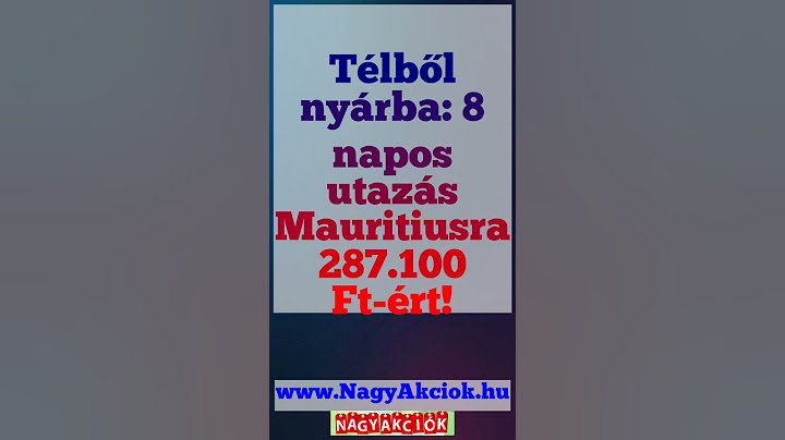 Télből nyárba: 8 napos utazás Mauritiusra 287.100 Ft-ért! #Shorts