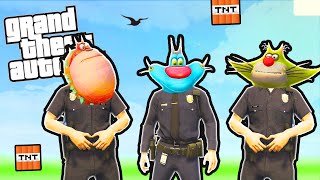 Oggy, Jack & Bob Joined The POLICE | GTA 5 Hindi | Hitesh KS