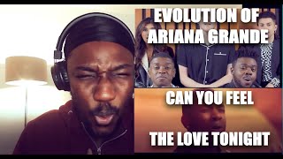 QOFYREACTS To Pentatonix  Can You Feel The Love Tonight // Evolution Of Ariana Grande