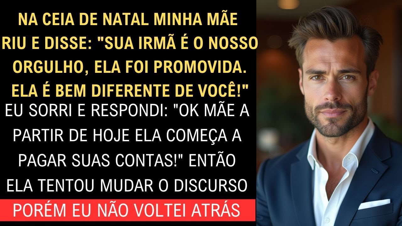 Fui desprezado no Natal como se eu não fosse nada. Mas uma única frase minha fez a minha família...