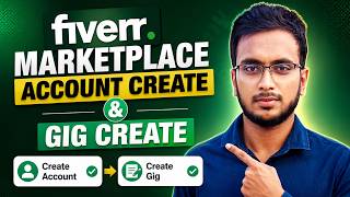 Fiverr Marketplace Account Create And Gig Create || Batch 35