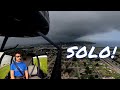 FIRST SOLO in the R-44!