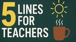 Teacher Morning Motivation | 5 Sentences to Boost Your Day