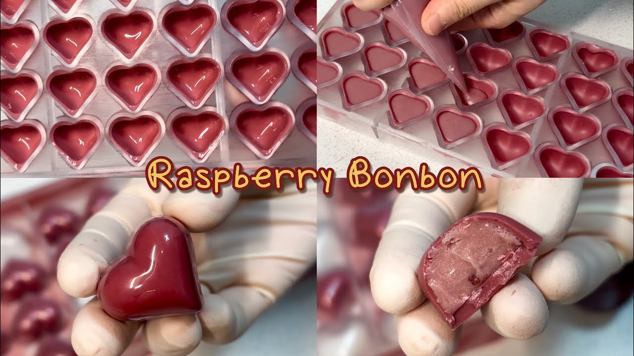 라즈베리 봉봉초콜릿 만들기 / 부산 수제초콜릿 / chocolate vlog