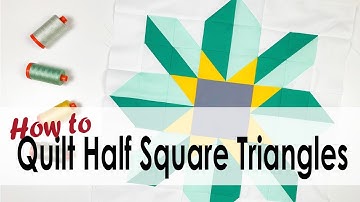 How to Quilt a Half Square Triangle Star with On Williams Street