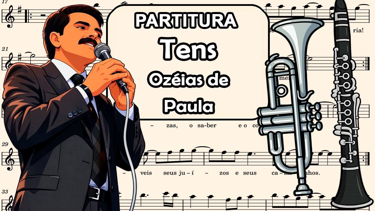 Tens - Ozeias de Paula - Partitura para Clarinete, Trompete, Sax Tenor e Sax Soprano