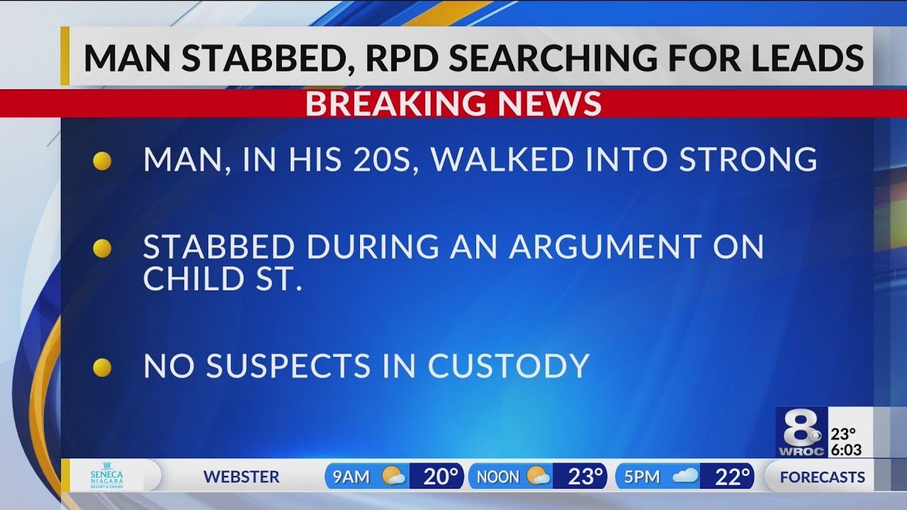 Man hospitalized after Rochester stabbing - YouTube