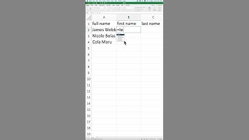 แยกชื่อกับนามสกุลด้วย TEXTSPLIT ใน Excel
