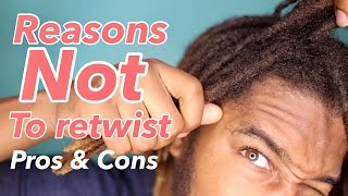 Pros and Cons Of Not Retwisting Your Locs | No More Monthly Retwists! #starterlock #dreadlockjourney