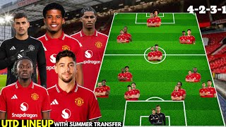 🚨MANCHESTER UNITED POTENTIAL XI LINEUP WITH SUMMER TRANSFER WINDOW NEW SIGNING VALVERDE🔥MANU KONE 🔥