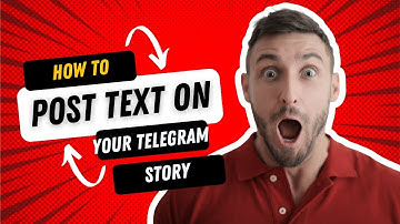 How to post text on Telegram Story.
