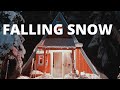 Falling snow with relaxing music