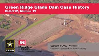 DLS-212 Module 19: Green Ridge Glade Dam Case History