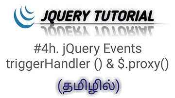 jQuery Events Tutorial in Tamil [தமிழில்] part-8