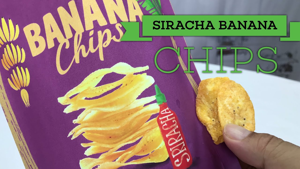 Sriracha Flavored Banana Chips Snacks by Banana Joe Taste Test YouTube