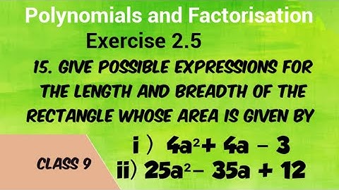Polynomials and Factorisation Class 9 Exercise 2.5 15 th problem/Polynomials class 9