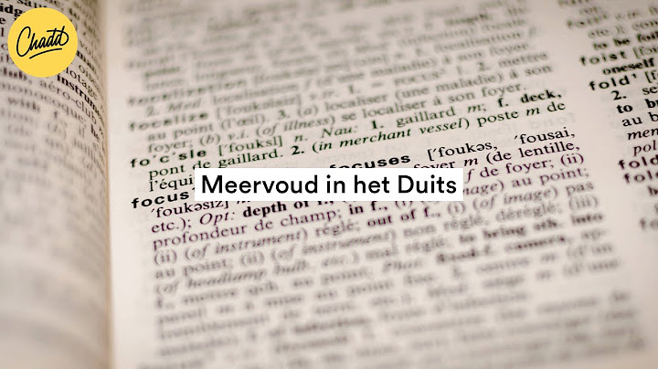 Meervoud in het Duits: hoe werkt dat? - Mr. Chadd Academy