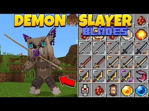 Demon Slayer Blades Лучший Мод по КРД для Майнкрафта ПЕ // Майнкрафт ПЕ мод КРД