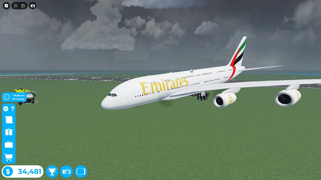 A380 CRASHES ON RUNWAY AFTER NOSE GEAR FAILURE (cabin crew simulator Roblox)
