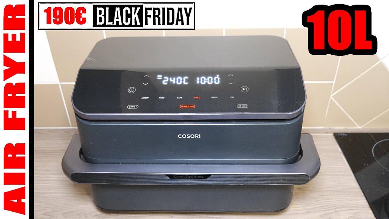 je teste une AIR FRYER avec 4 éléments de chauffe ! COSORI Friteuse air chaud 10L Dual blaze Twinfry