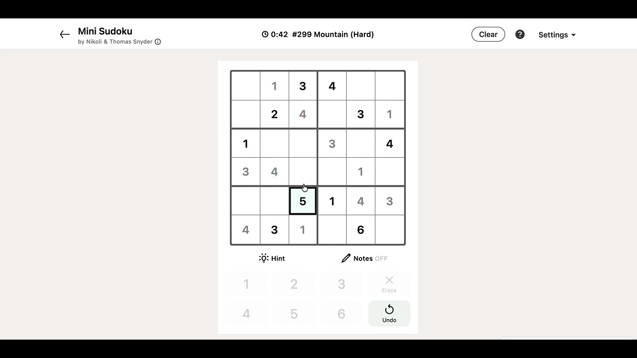 LinkedIn Mini-Sudoku Answer Today | 06 June 2026 - Puzzle