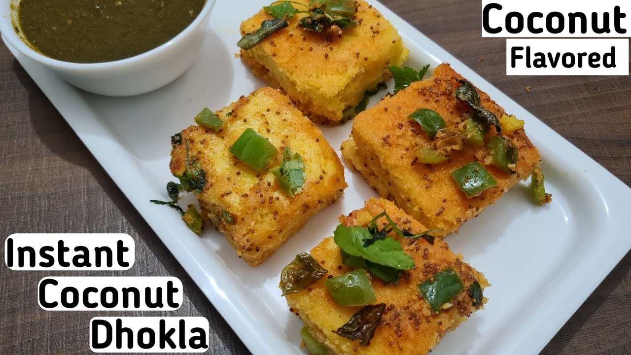 Instant Rava Dhokla Coconut Flavored Dhokla Dhokla Recipe Kitchen Cooking Diary Youtube