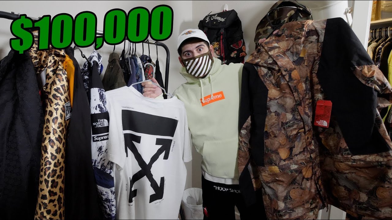 $10MILLION HYPEBEAST COLLECTION!! (Supreme, LV, Off White and more) 