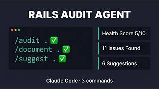 Rails Codebase Audit in Minutes — Claude Code Agent Demo (Audit + Docs + Refactor)
