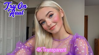 4K Micro Bikini Try-On Haul Transparent Shein Lingerie, Sheer Dress & Bikini Try-On Haul 2025