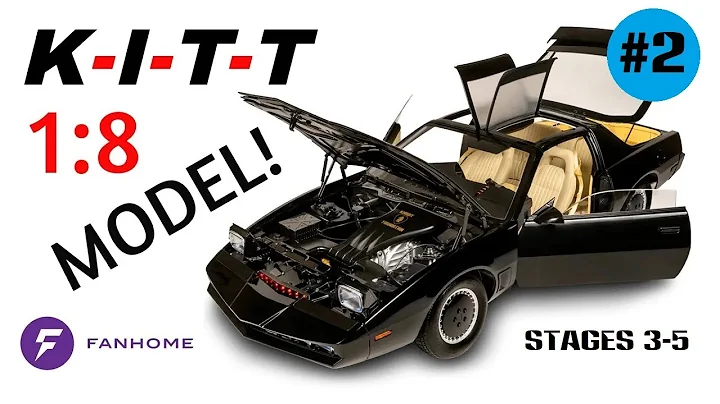 Building the Fanhome Knight Rider KITT 1:8 Model! Highly Detailed! Stage 3-5: Dash, Wheel & Scanner!
