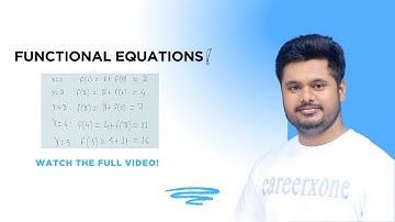 Functional Equations class | Math | By Ranjeet jha Sir | Careerxone Gondia.