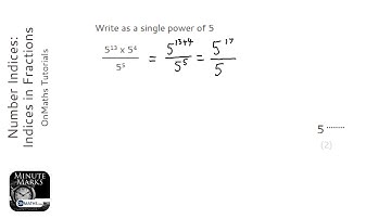 Number Indices: Indices in Fractions (Grade 4) - OnMaths GCSE Maths Revision