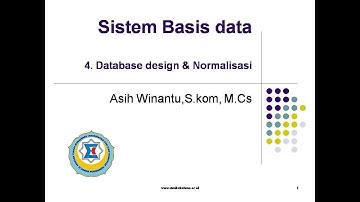 SBD 4 database design dan normalisasi