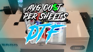 How to Calculate the Average Cost per DTF Sheet(s)