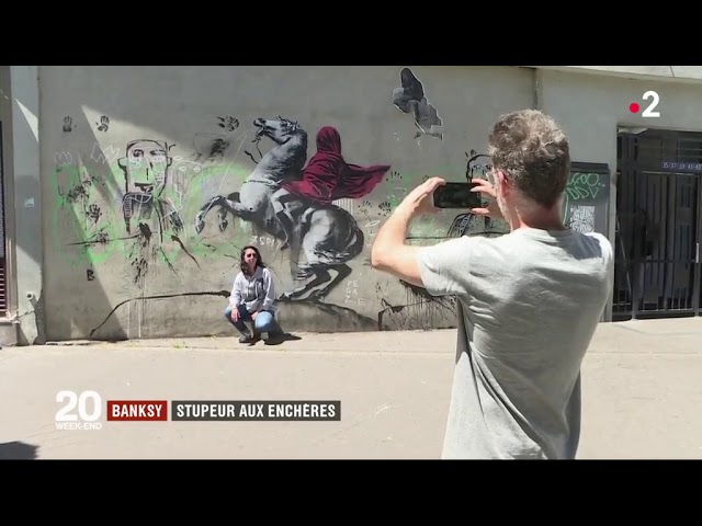 La toile autodétruite de Banksy remise aux enchères - Arts in the City