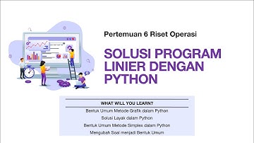 Solusi-programma met Python