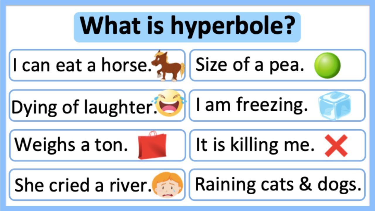 Hyperbole Examples For Kids